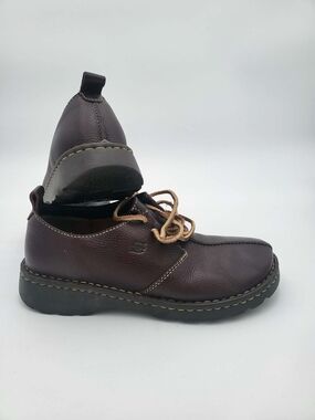 Born Women's Brown Leather Oxford Lace-Up Casual Shoes US 8.5
